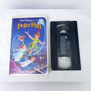 Peter Pan VHS Tape Walt Disney Classics Black Diamond Edition Clam Shell Case